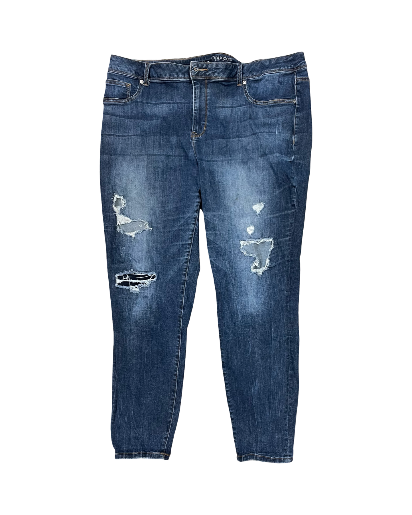 Jeans Straight By Maurices In Blue Denim, Size:22