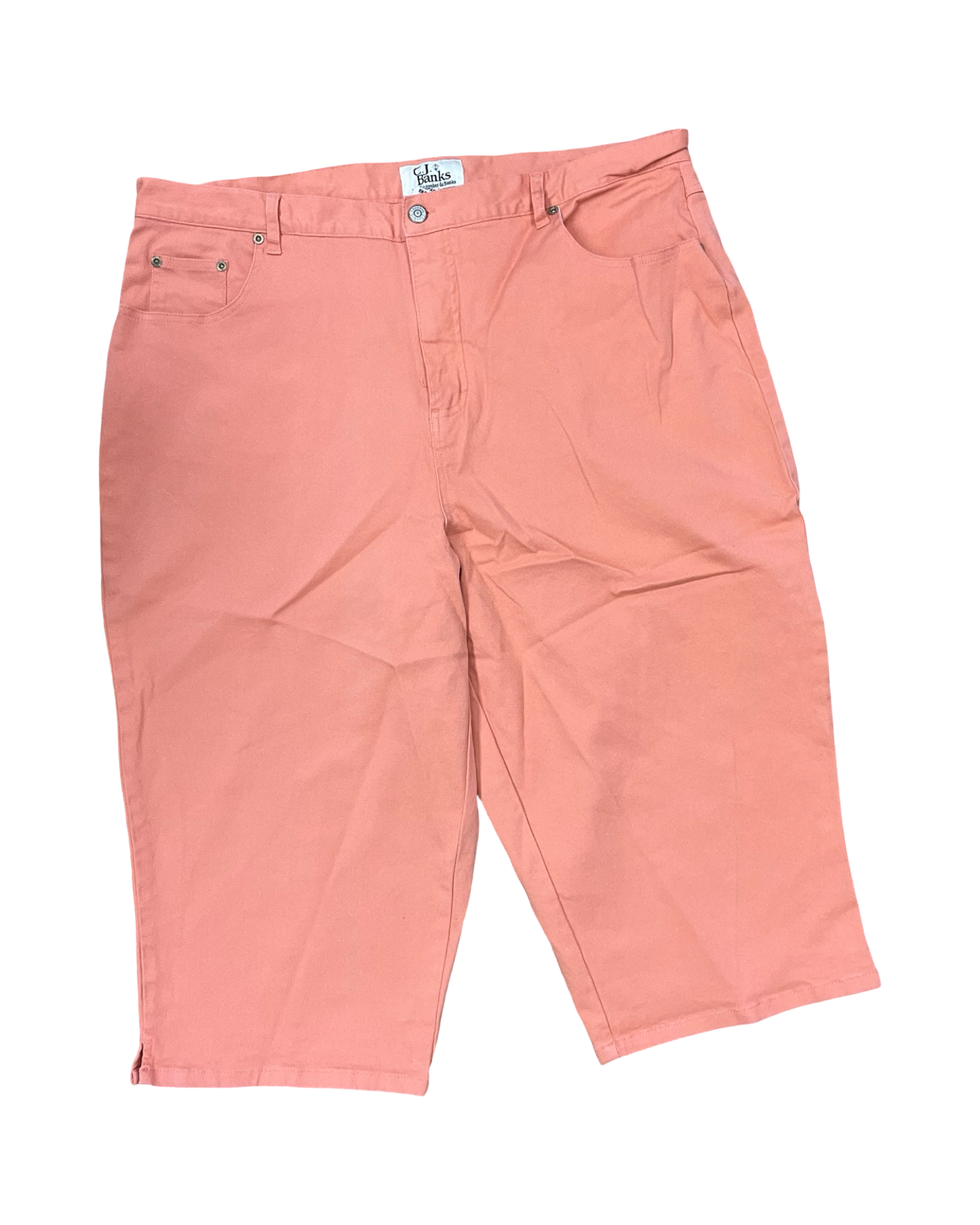 Shorts By Cj Banks In Orange, Size:20