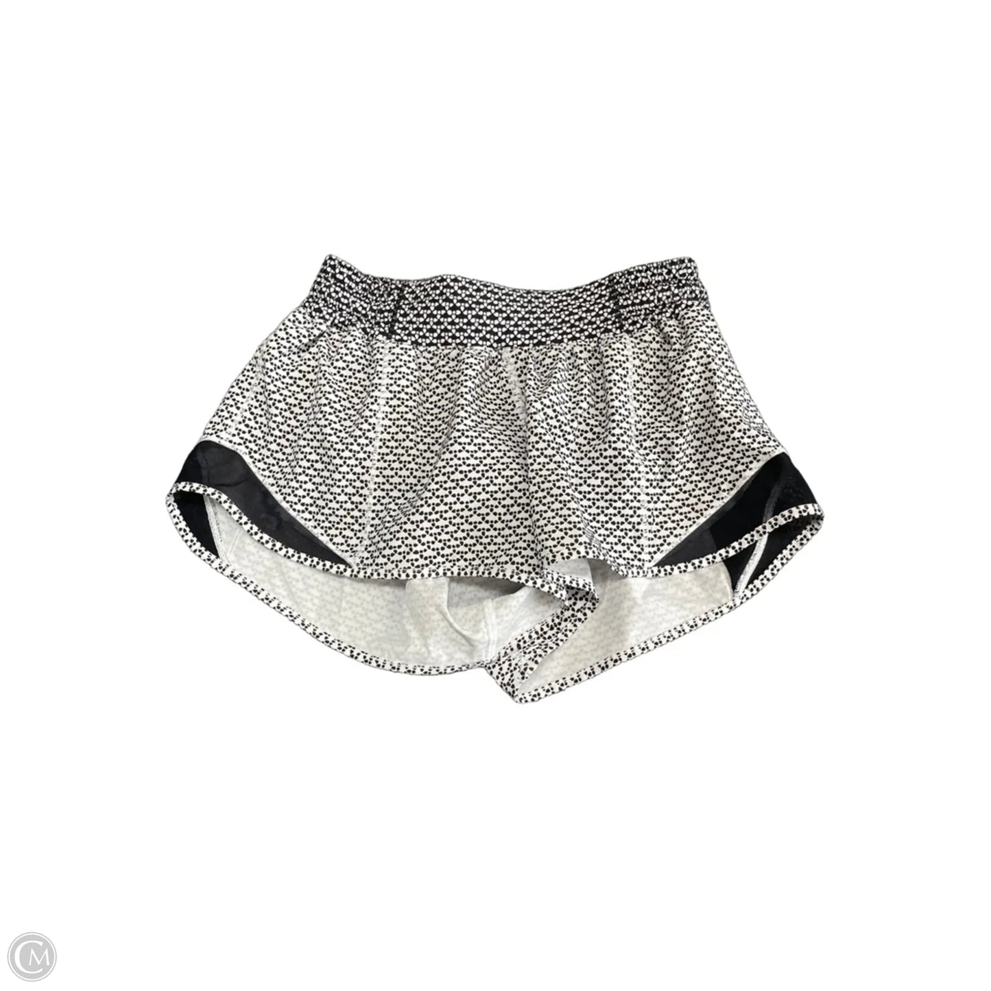 Athletic Shorts By Lululemon In Black & White, Size: 4