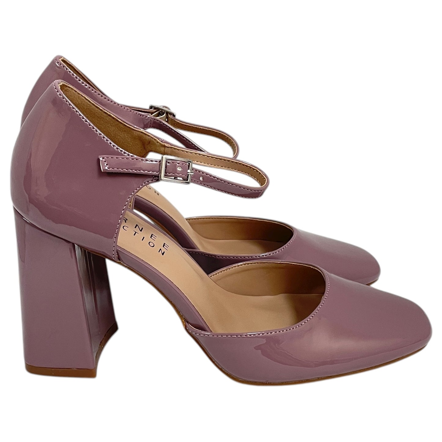 Shoes Heels Block By Journee In Purple, Size:7.5