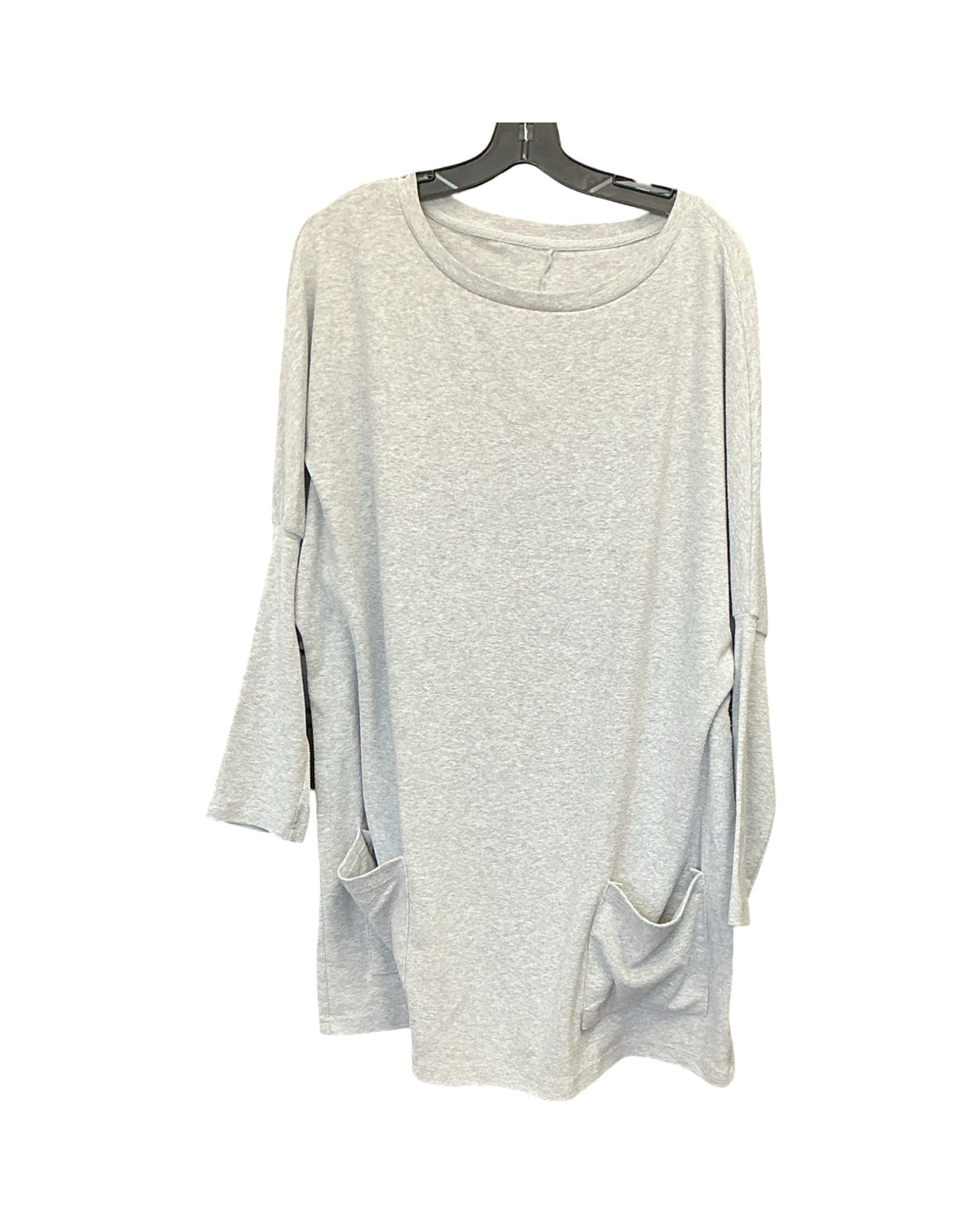 Tunic Ls By Clothes Mentor In Grey, Size:L