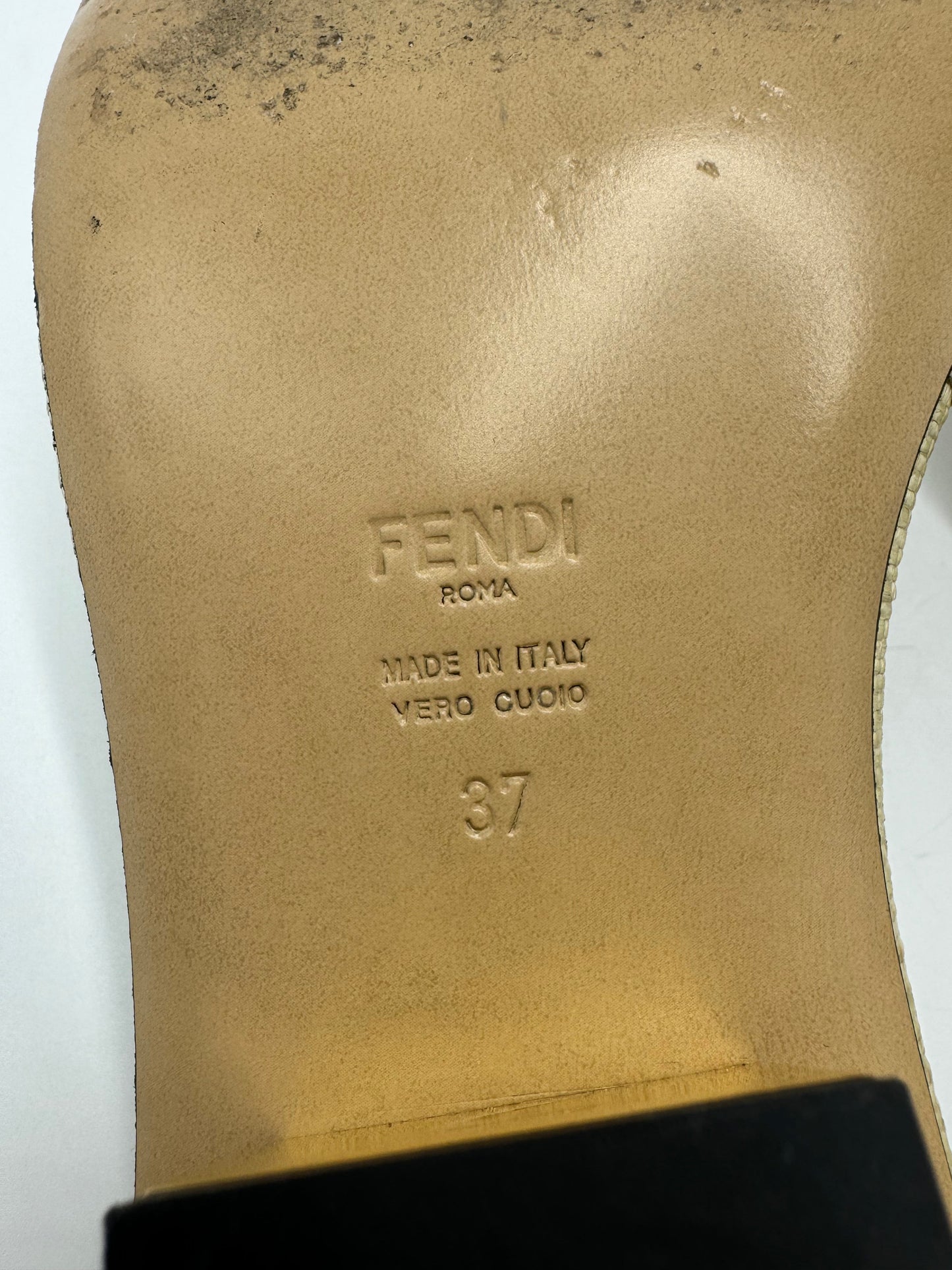 Fendi Lucca FF Logo Designer Luxury Shoes In Size: 7