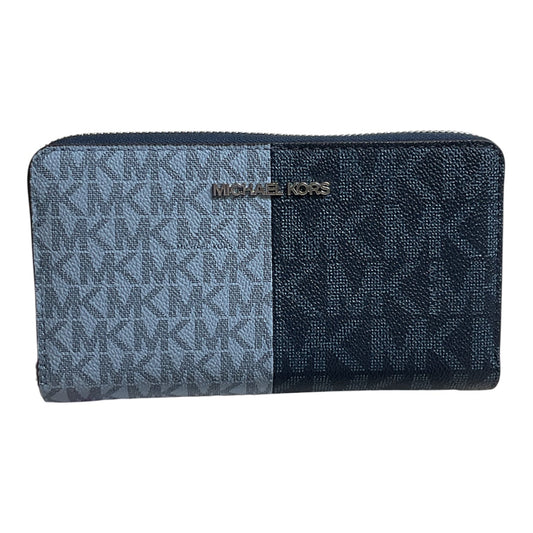 Wallet Designer By Michael Kors In Blue, Size:Large