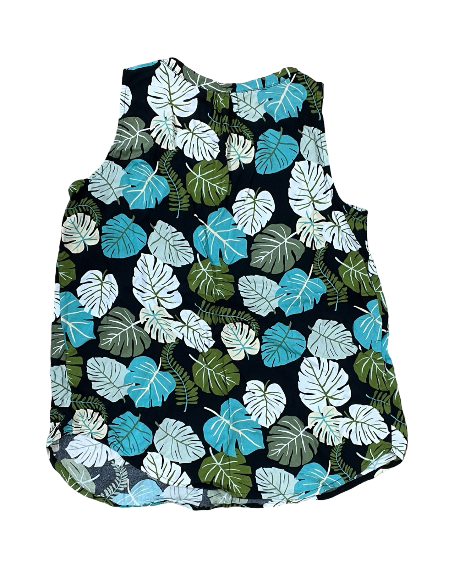 Top Sleeveless By Croft And Barrow In Black & Green, Size:S