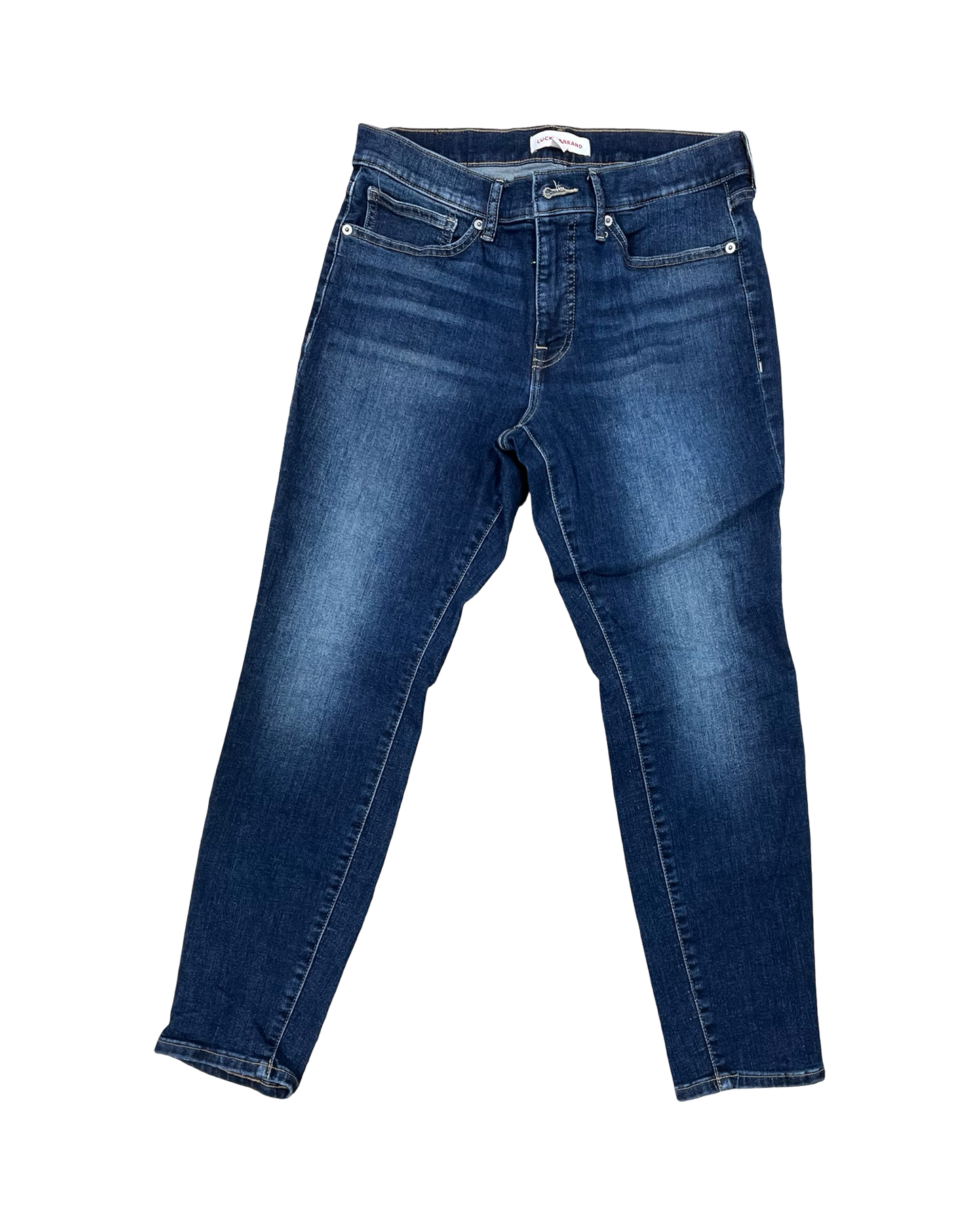 Jeans Skinny By Lucky Brand In Blue Denim, Size:10