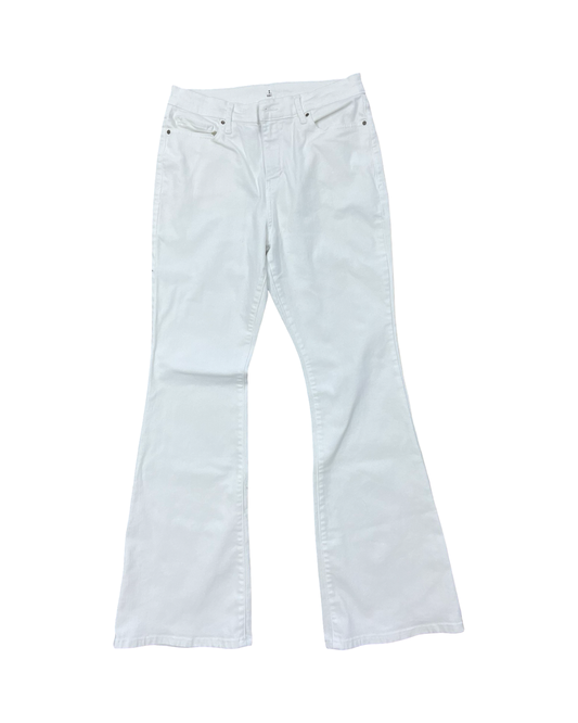 Jeans Wide Leg By Clothes Mentor In White, Size:10