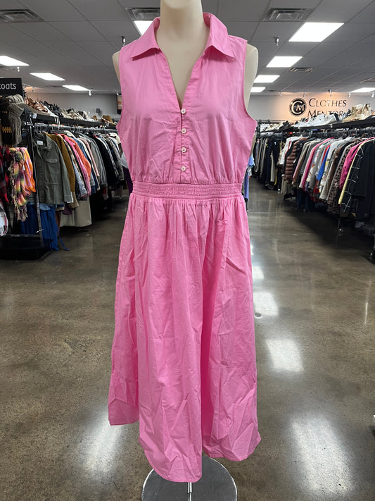 Dress Casual Maxi By J. Crew In Pink, Size:8