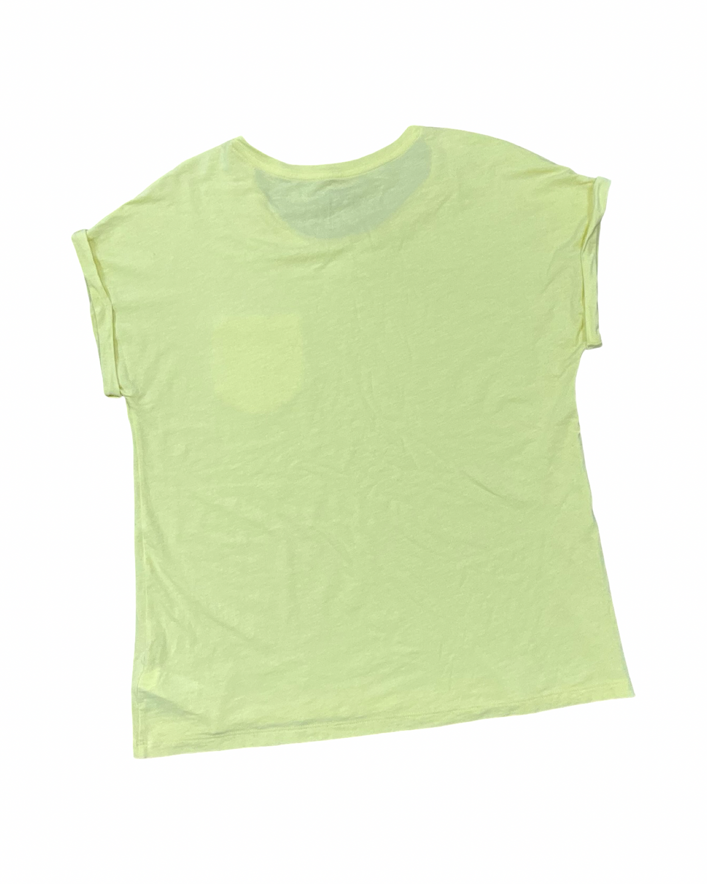 Top Ss Basic By Max Studio In Yellow, Size:L