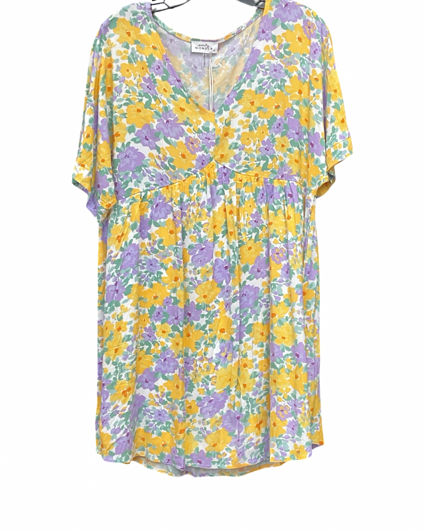 Dress Casual Short By Emily Wonder In Floral Print, Size:M