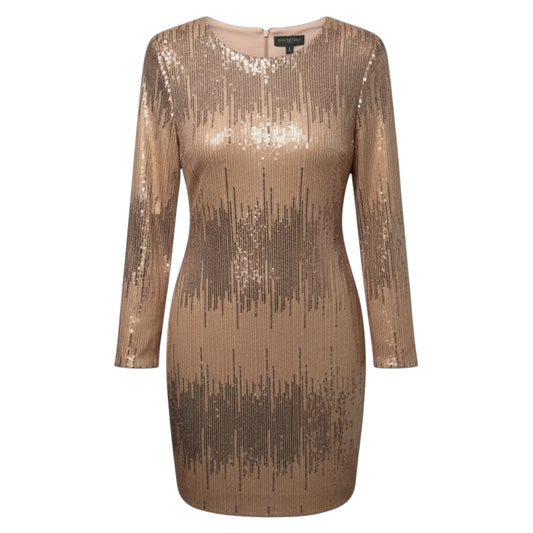 Sequin Dress Party Short By Vince Camuto In Peach, Size: 12