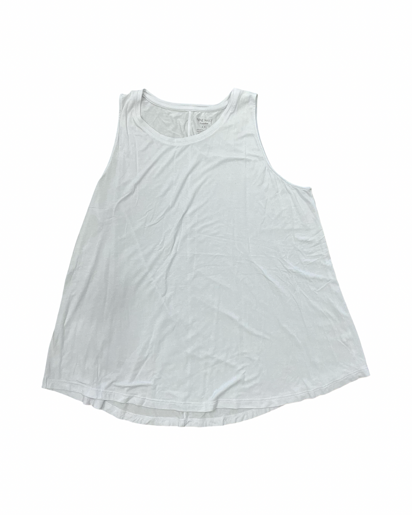 Tank Top By Nine West In White, Size:1X