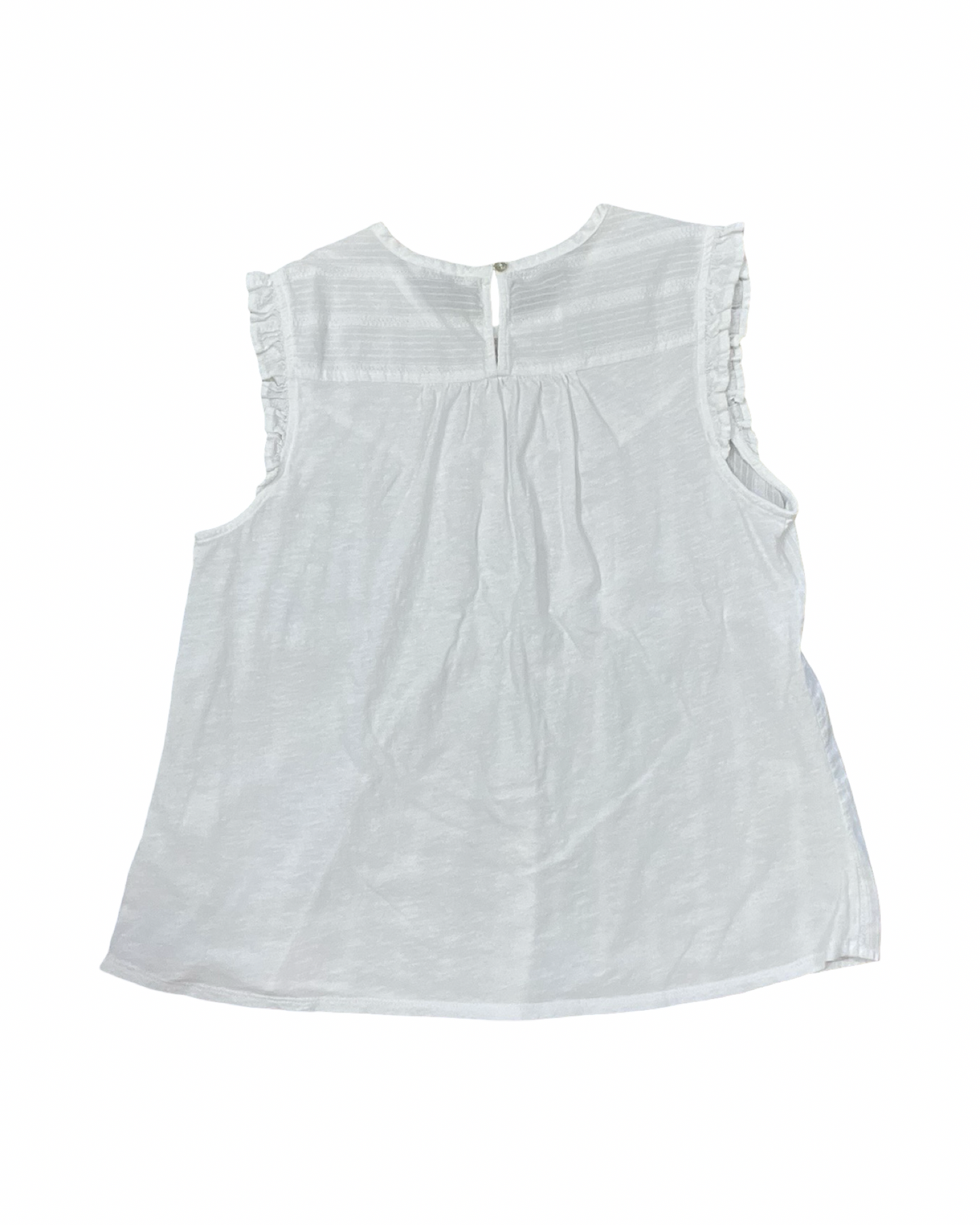 Top Sleeveless By Lucky Brand In White, Size:L