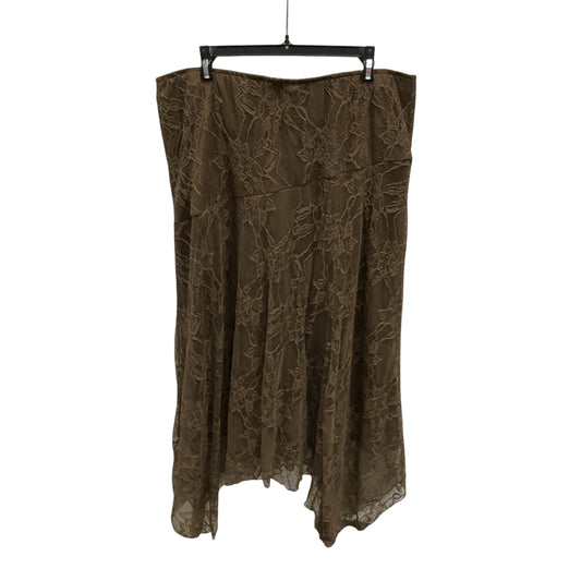 Skirt Maxi By Ultra Pink In Brown, Size: Xl
