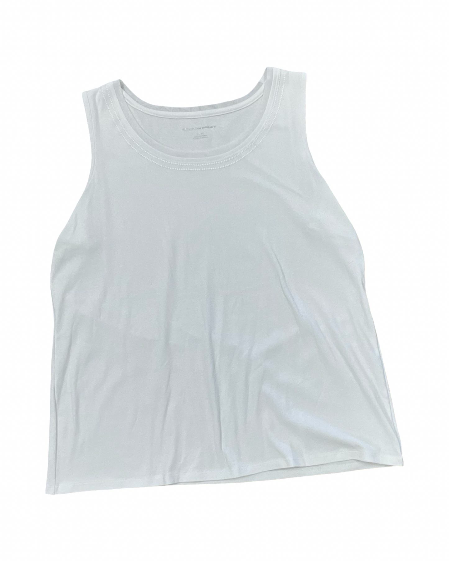 Tank Top By Allison Daley In White, Size:Xl