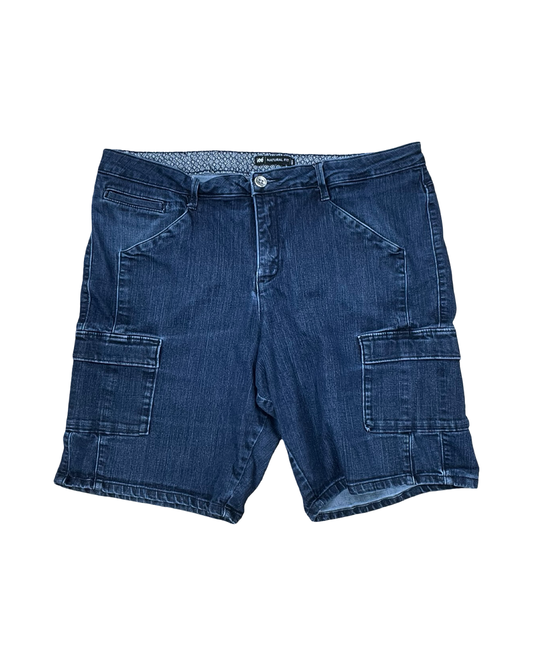 Shorts By Lee In Blue Denim, Size:16