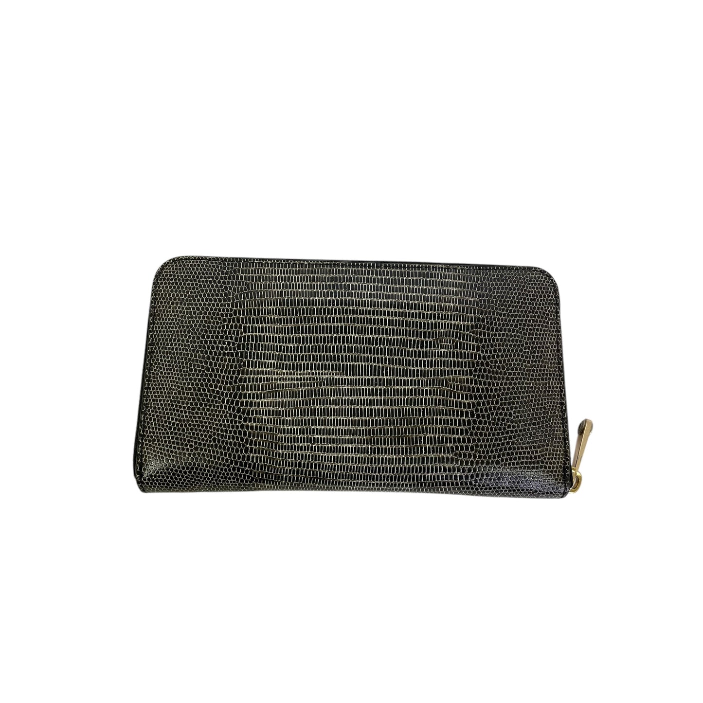 Wallet By Henri Bendel In Black & Grey, Size:Large