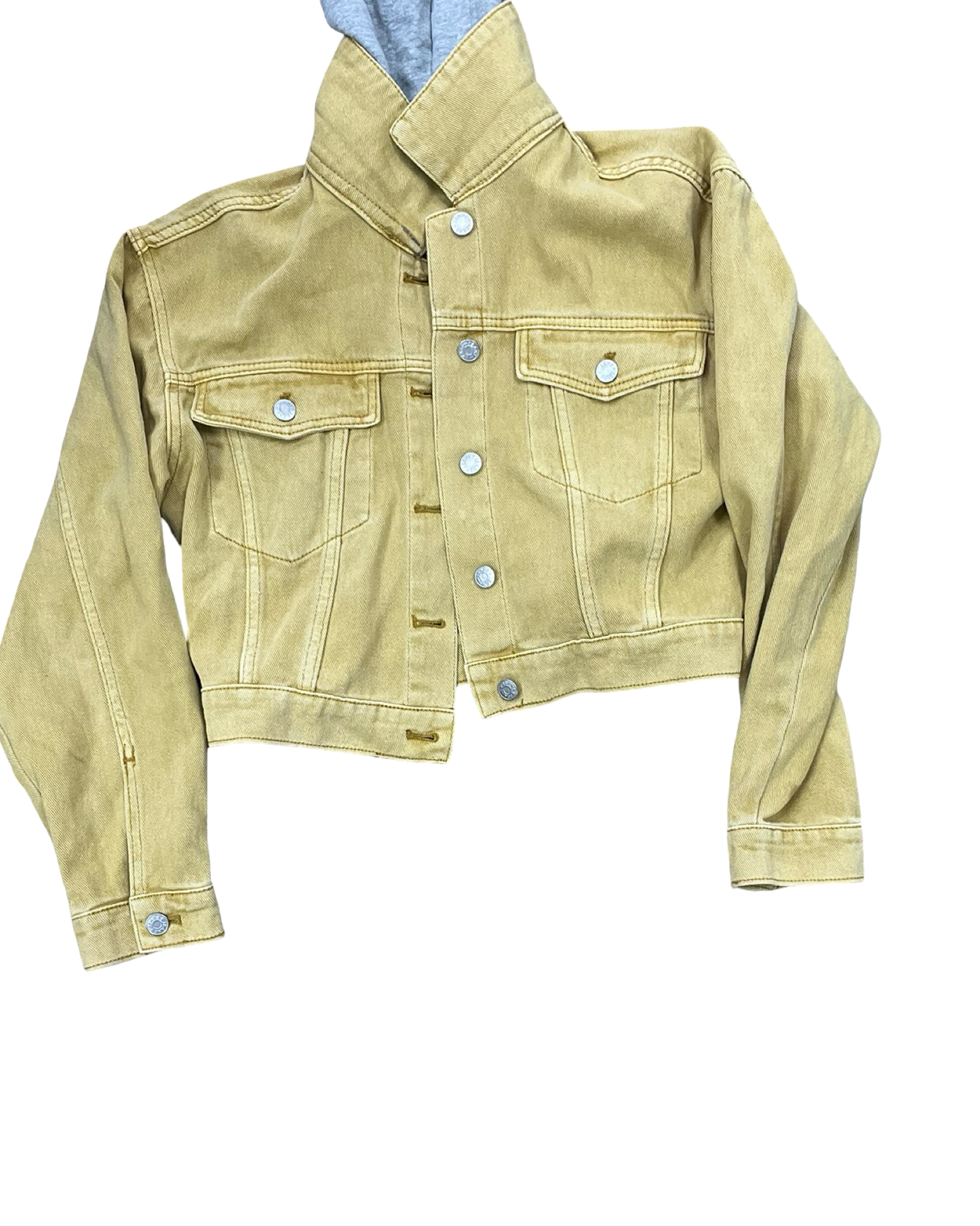 Jacket Denim By Vervet In Yellow Denim, Size:M