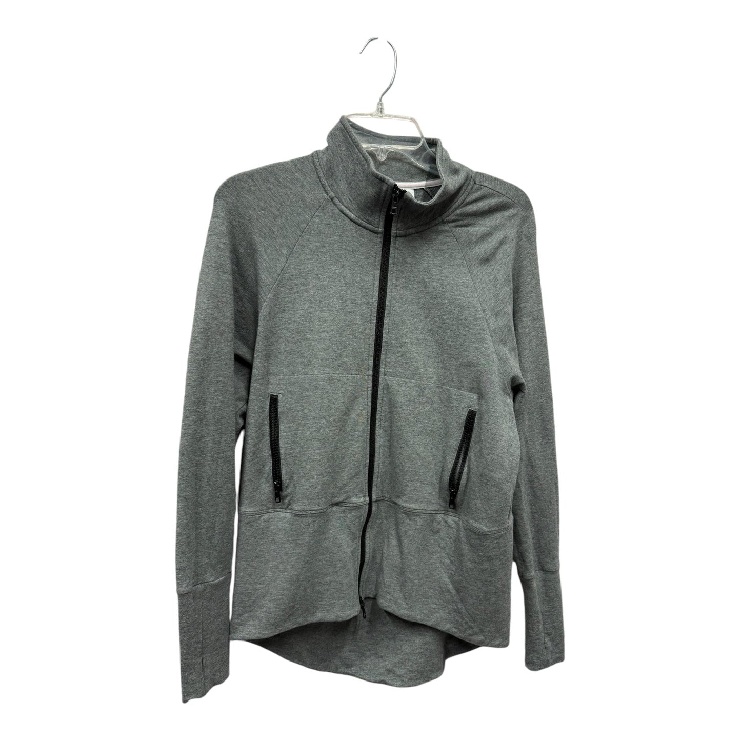 Athletic Jacket By Cabi In Grey, Size:S