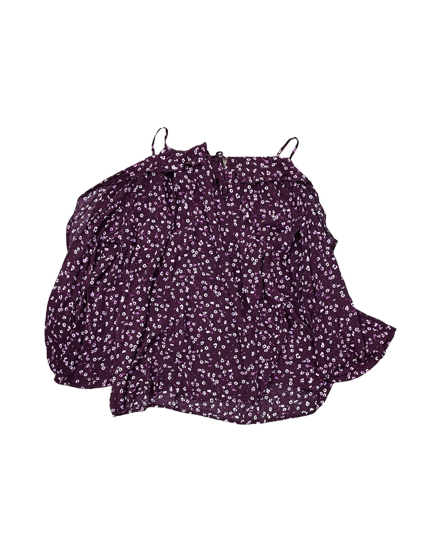 Top 3/4 Sleeve By Cato In Purple, Size:Xl