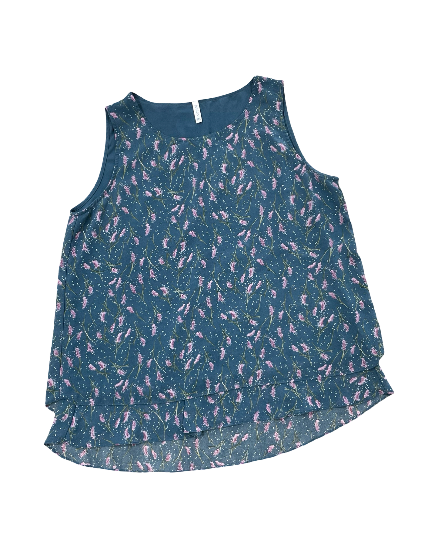 Blouse Sleeveless By Clothes Mentor In Blue & Pink, Size:2X