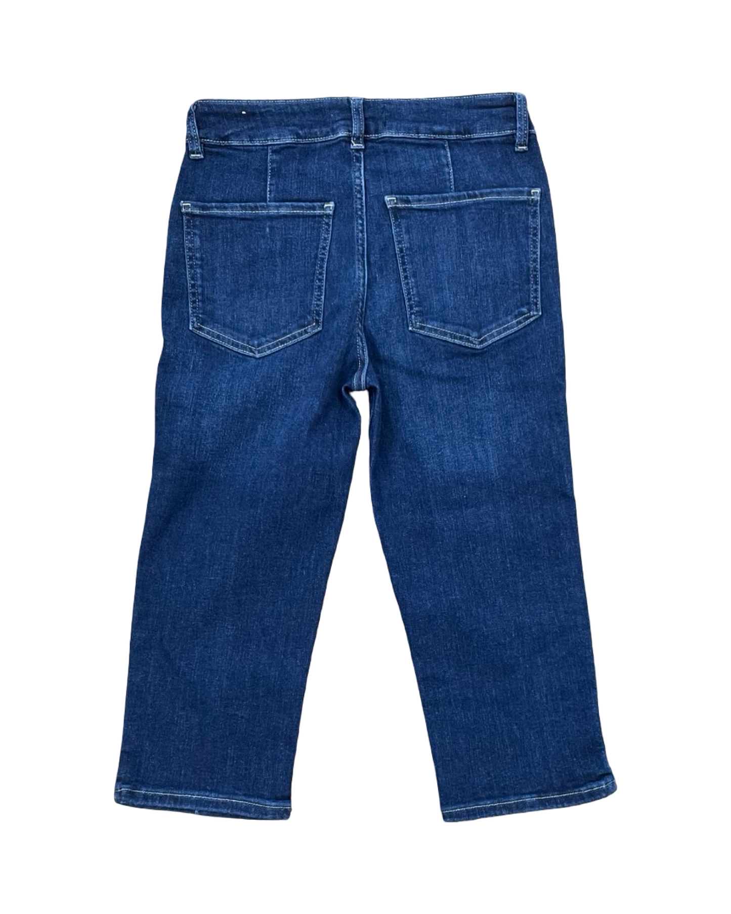 Jeans Cropped By We The Free In Blue & Brown, Size:4