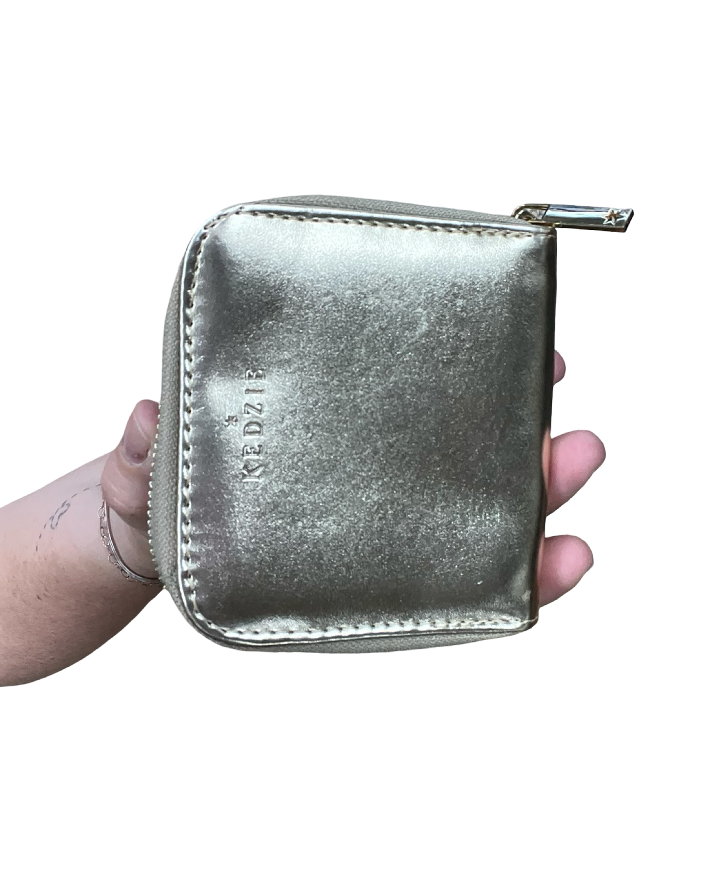 Wallet By Clothes Mentor In Gold, Size:Small