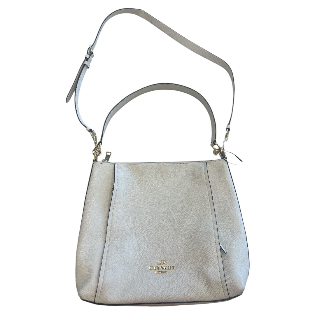 Handbag Designer By Coach In Cream, Size:Large