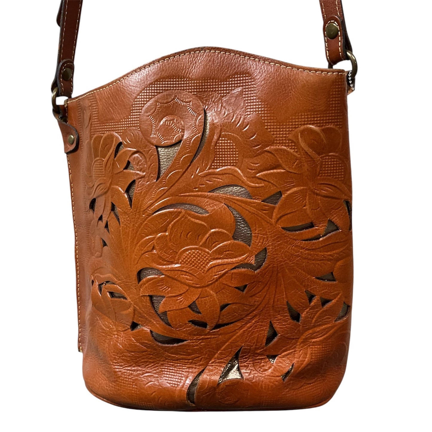 Handbag Designer By Patricia Nash In Brown, Size:Medium