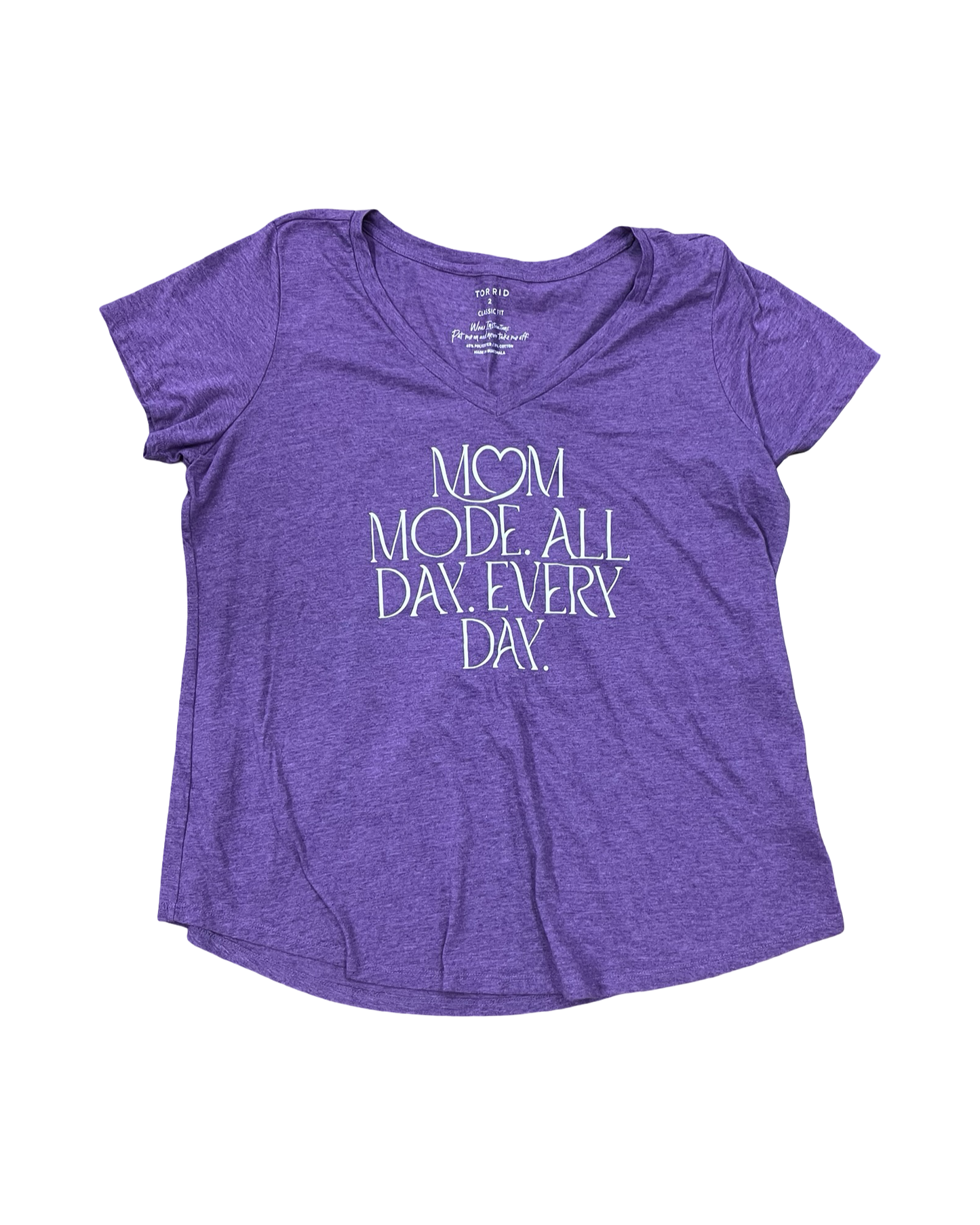 Top Ss By Torrid In Purple, Size:1X
