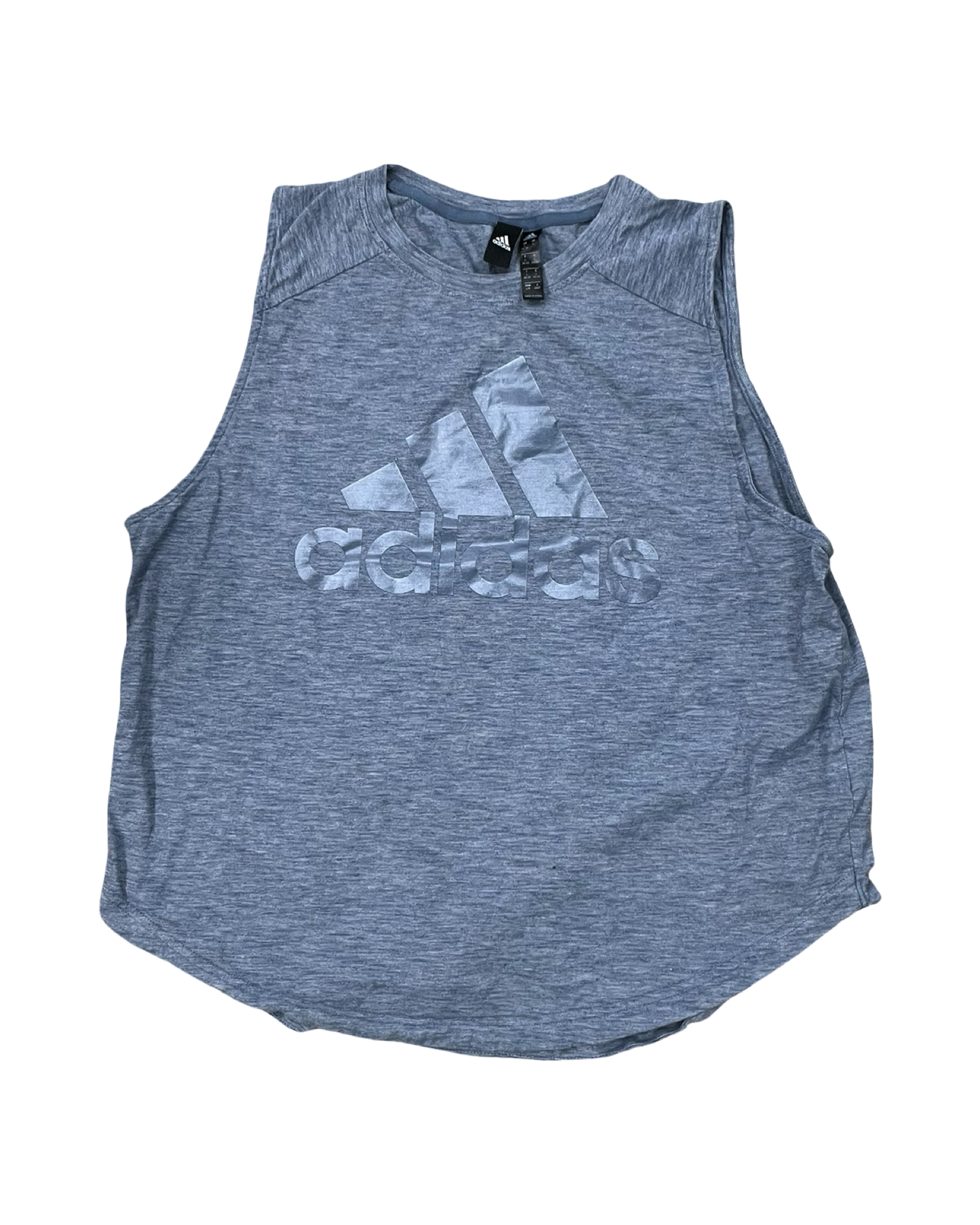 Athletic Tank Top By Adidas In Blue, Size:L