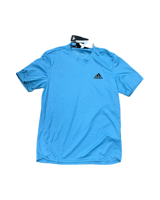 Athletic Top Ss By Adidas In Blue, Size:S