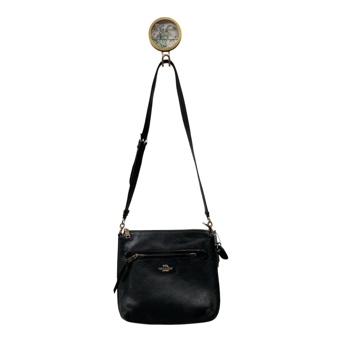 Handbag Designer By Coach In Black, Size:Medium