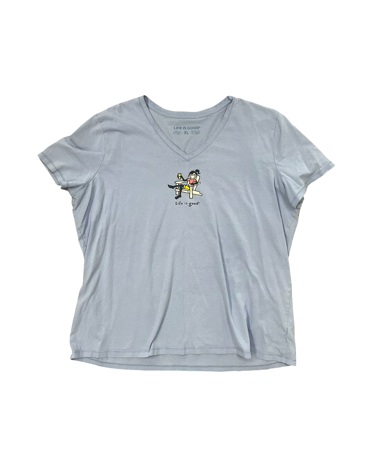 Top Ss By Life Is Good In Blue, Size:Xl