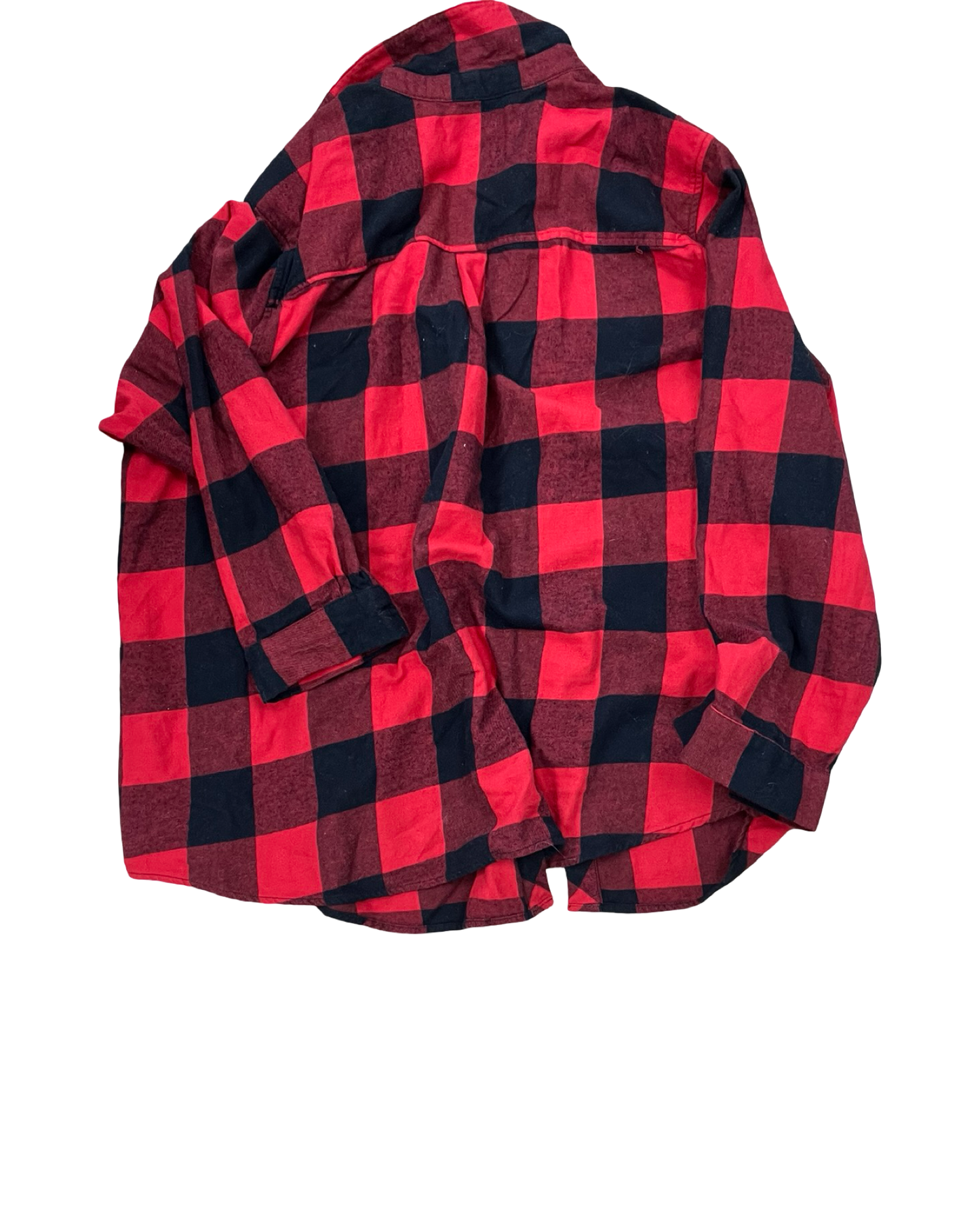 Blouse Ls By Clothes Mentor In Black & Red, Size:3X
