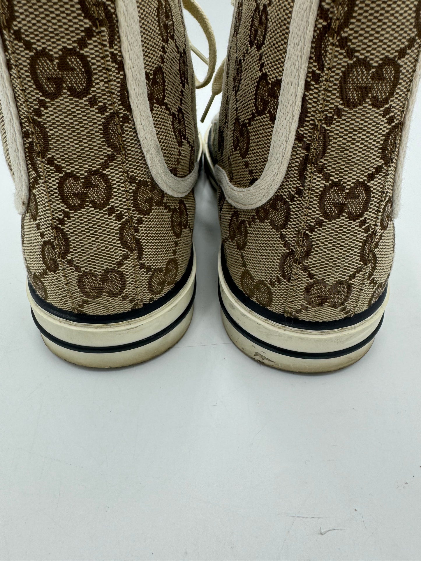 Gucci High Top GG Luxury Designer Sneaker In Size: 8 (38)