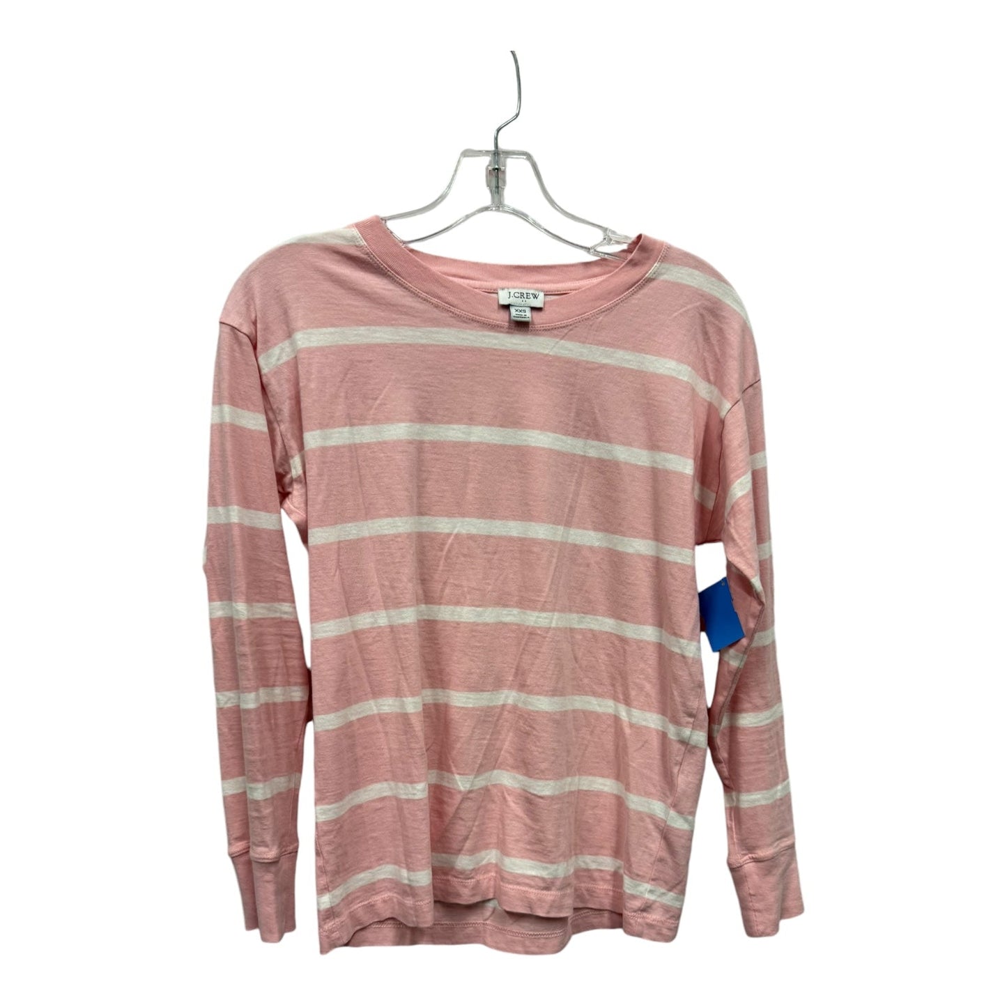 Top Ls By J. Crew In Pink & White, Size:Xxs