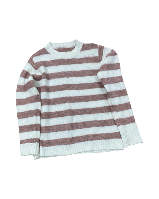 Sweater By Clothes Mentor In Brown & Cream, Size:M