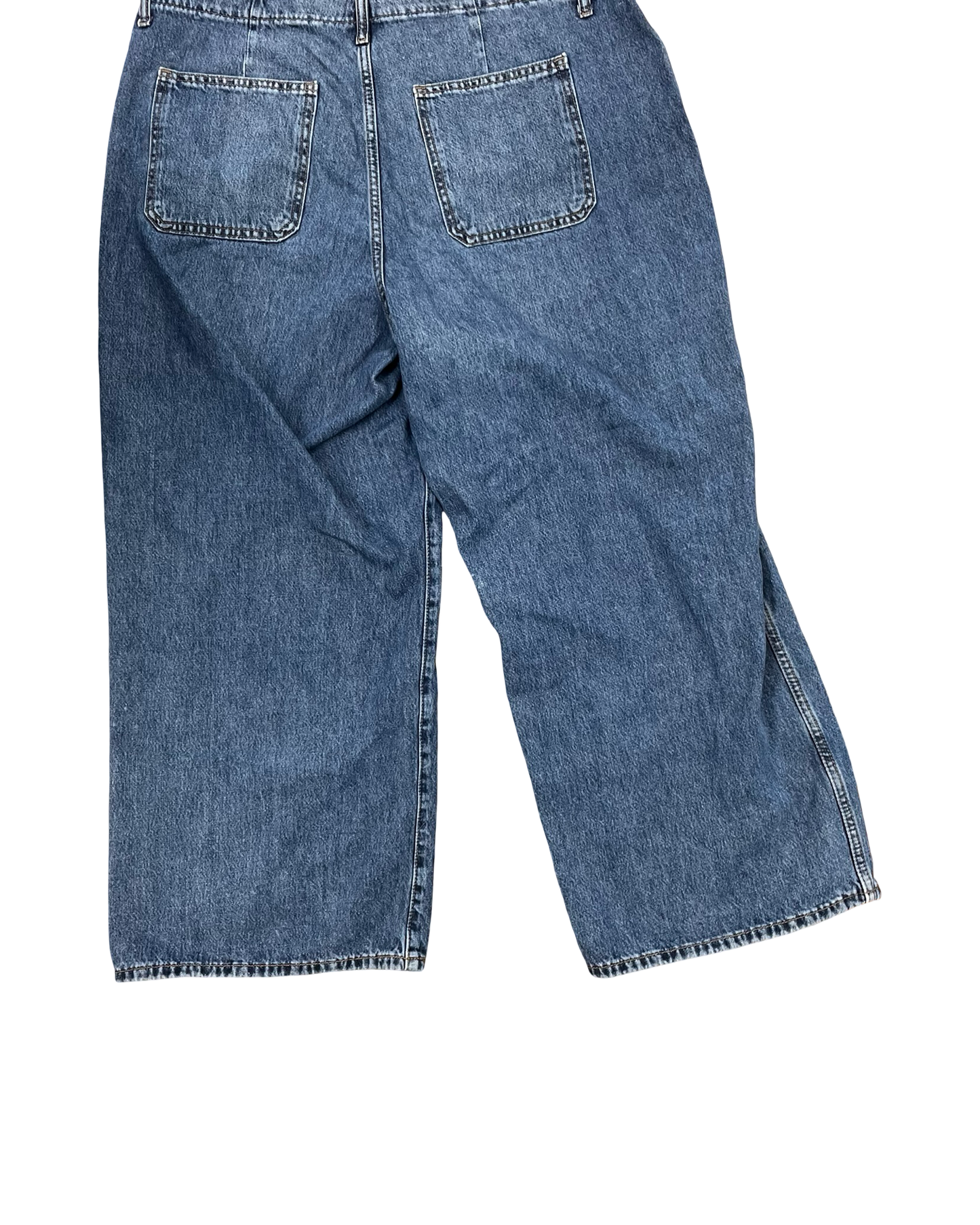 Jeans Wide Leg By Old Navy In Blue Denim, Size:16