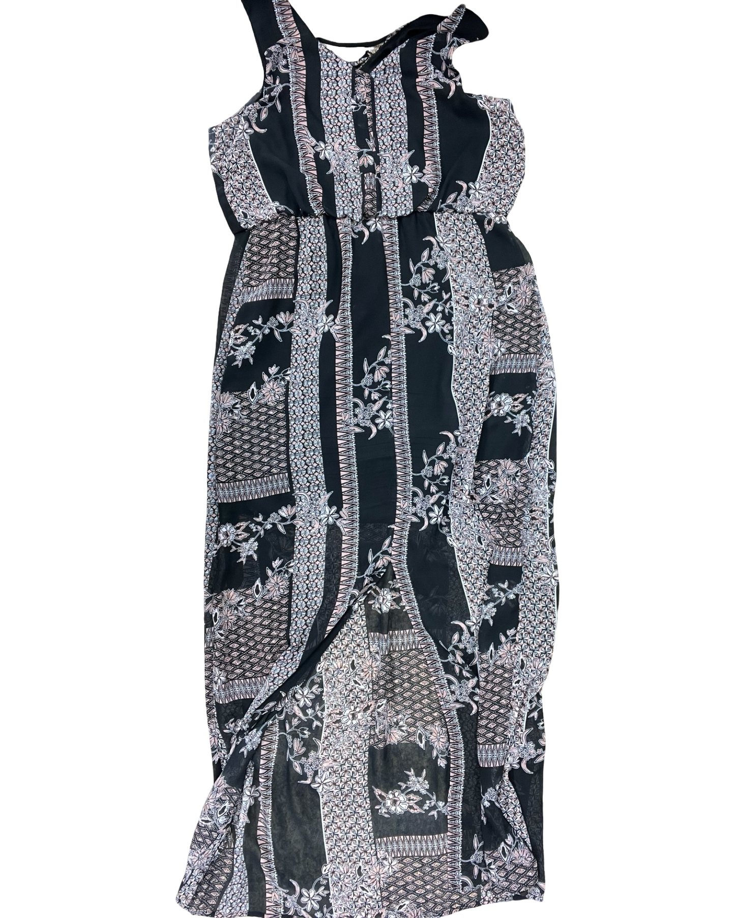 Dress Party Long By Maurices In Black & Pink, Size:L