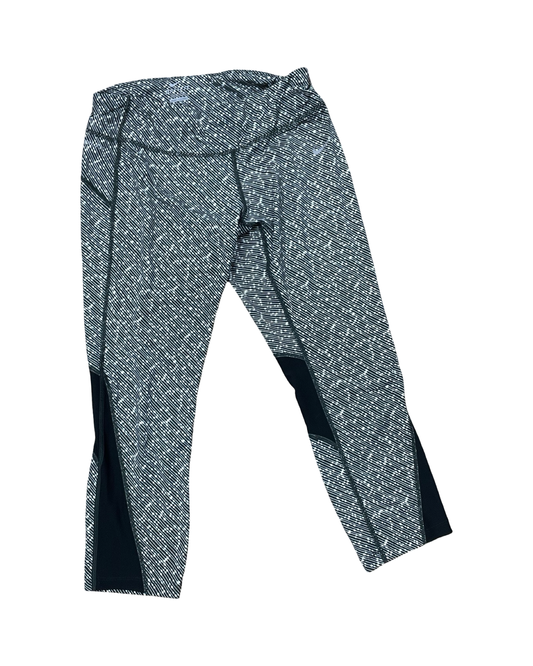 Athletic Capris By Nike In Black & White, Size:M