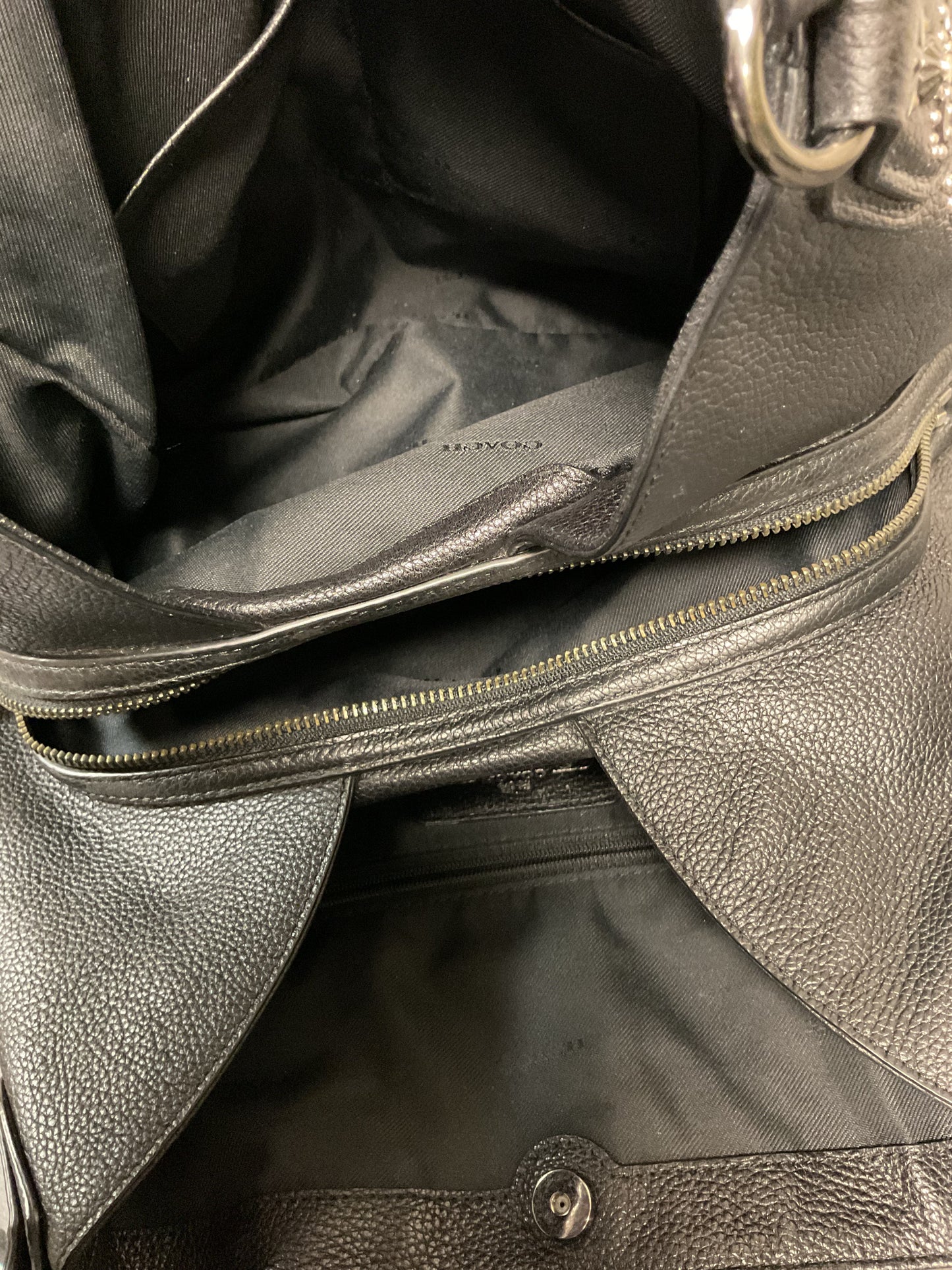 Handbag Designer By Coach In Black, Size:Medium