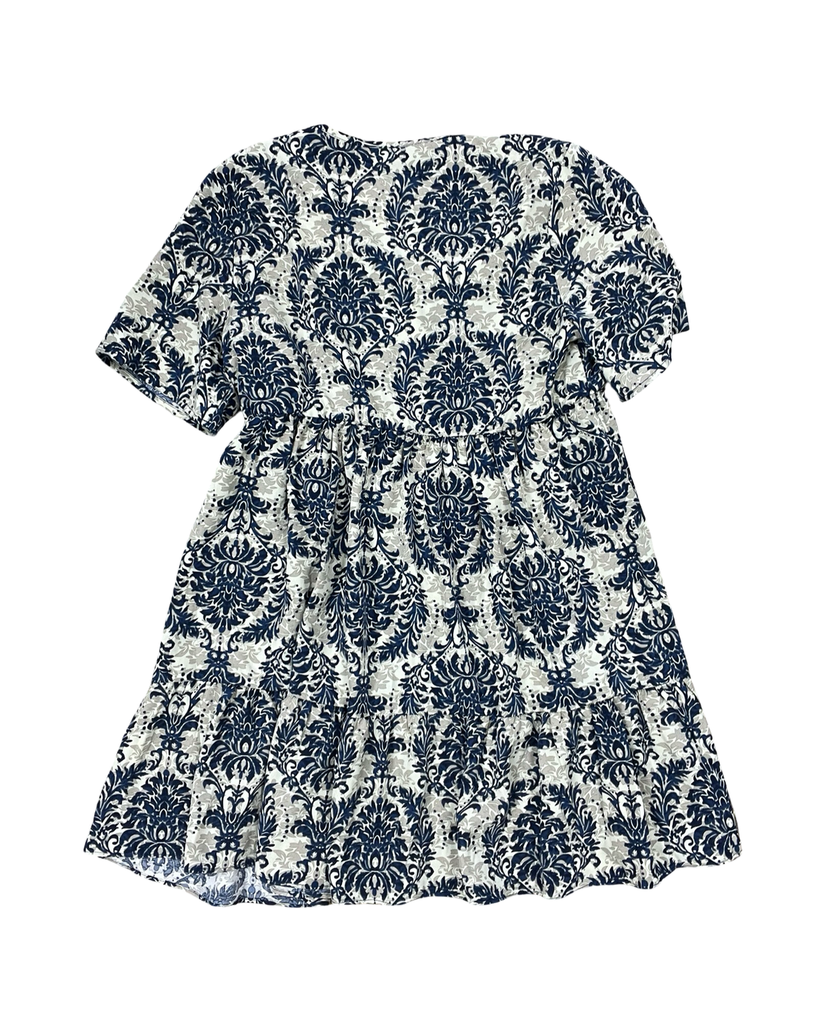 Dress Work By Clothes Mentor In Blue & Tan, Size:L