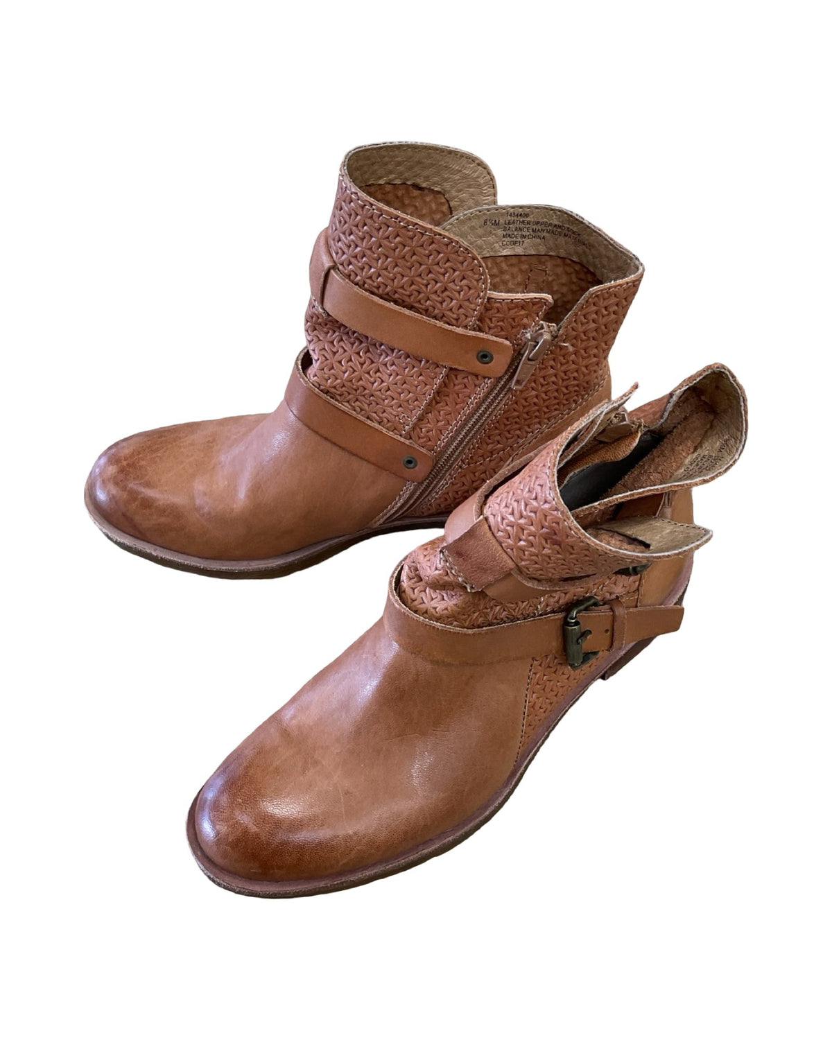 Boots Ankle Flats By Sofft In Copper, Size:8.5