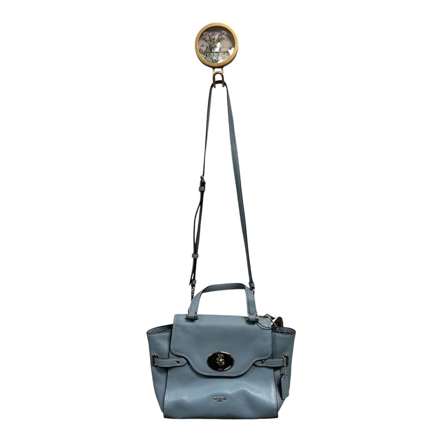 Handbag Designer By Coach In Blue, Size:Medium