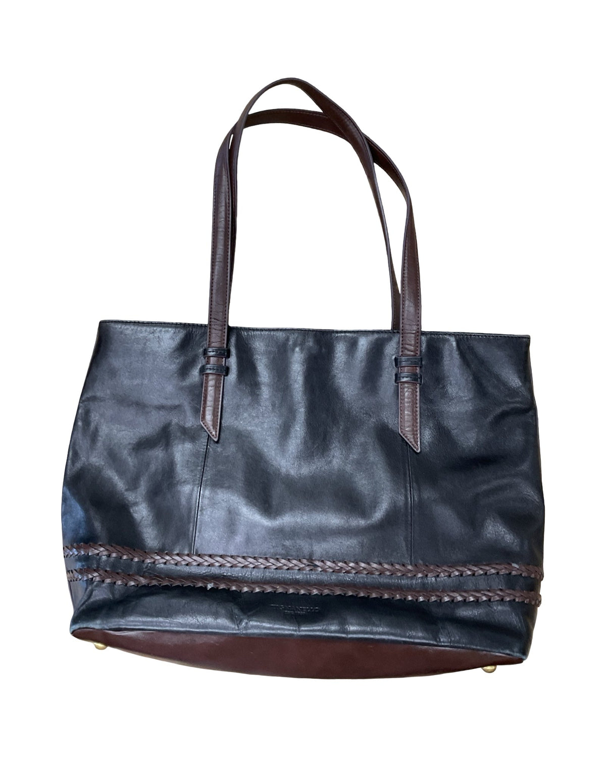 Handbag By Tignanello  Purses In Black & Brown, Size:Large