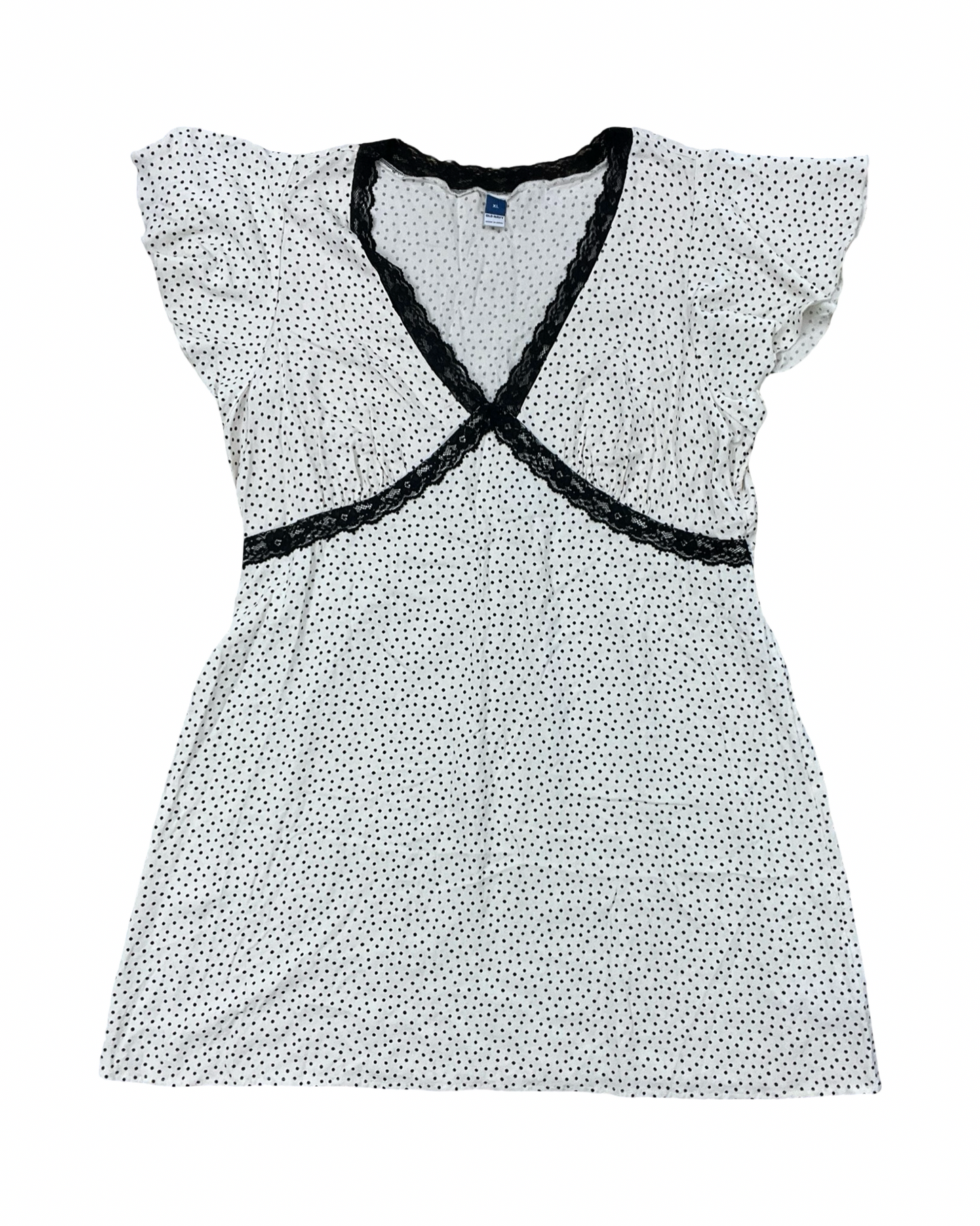 Dress Casual Midi By Old Navy In Black & Cream, Size:Xl
