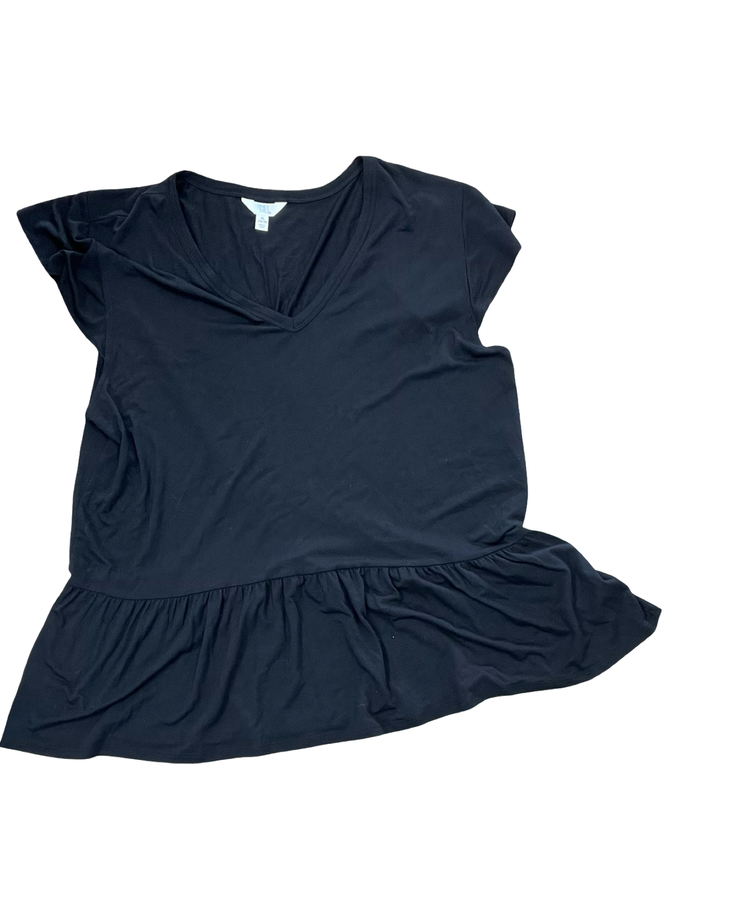 Top Ss By Time And Tru In Black, Size:Xl