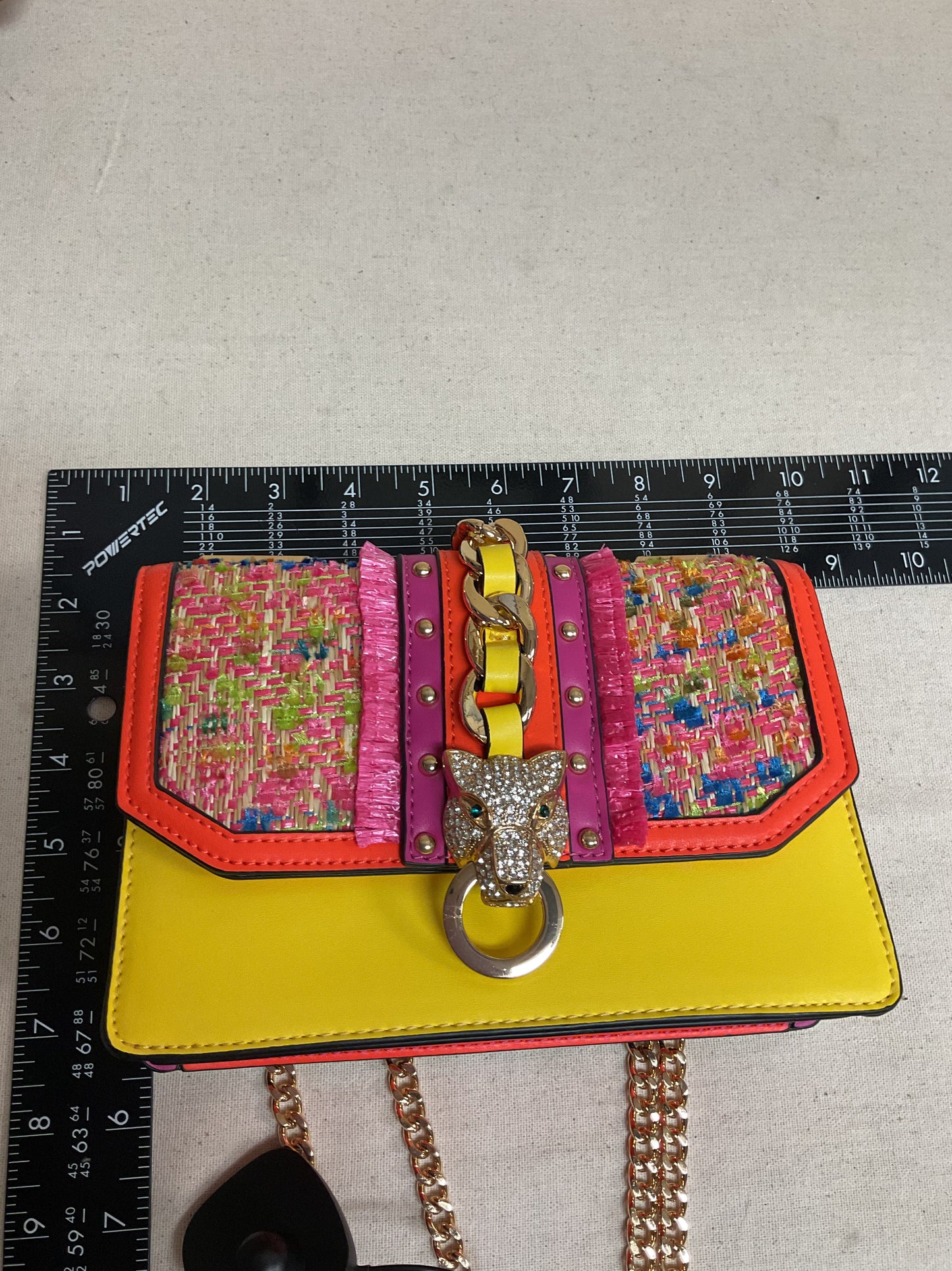 Crossbody By Aldo In Pink & Yellow, Size:Small