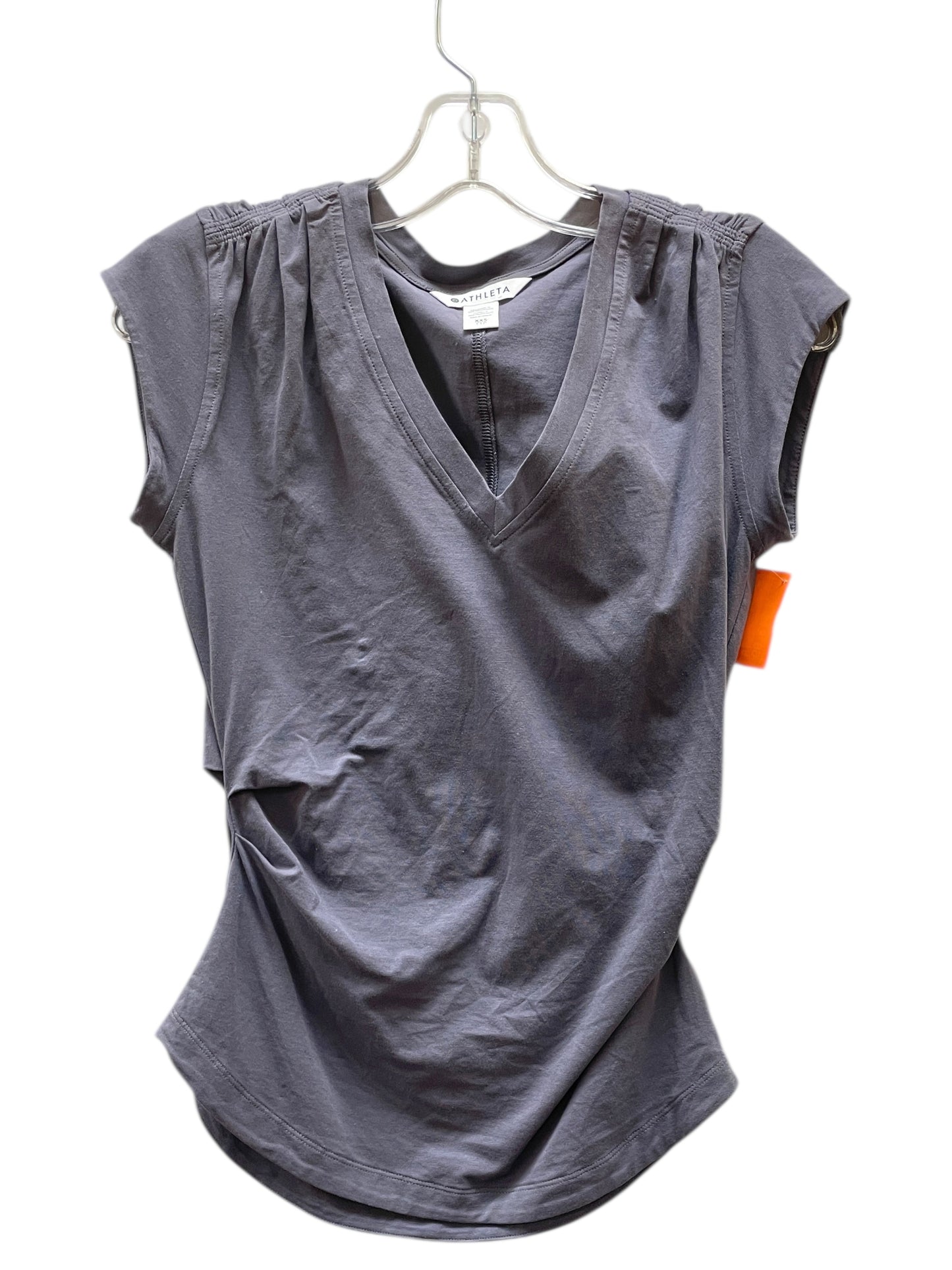 Athletic Top Ss By Athleta In Purple, Size:Xsp