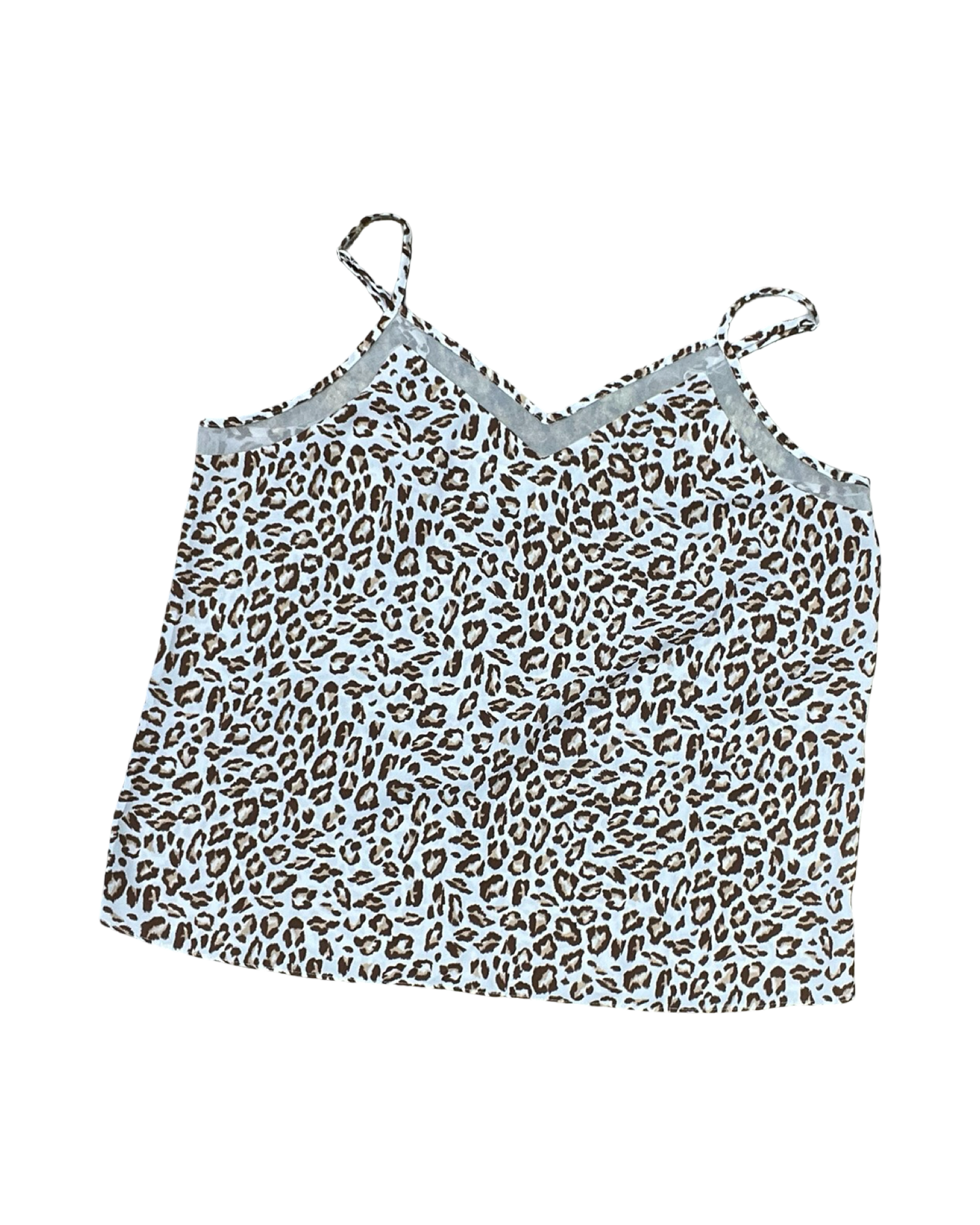 Top Sleeveless By Nine West In Leopard Print, Size:L